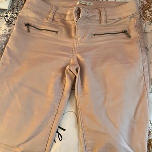 Cute pinkish tan jeans. Soft material, can dress up or down.